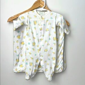 Pixie Lily chicks and eggs footie pajamas with matching blanket.  Size 0-3M